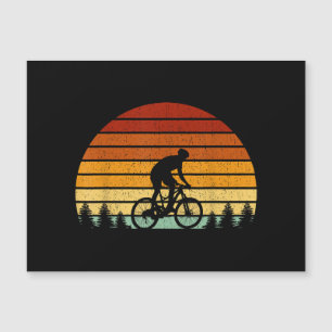 Vintage Sunset Mountain Biking Gift For Mountain B