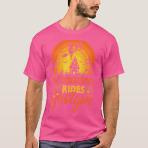 Vintage Sunset My Boerboel Dog Ride Shotgun Hallow T-Shirt