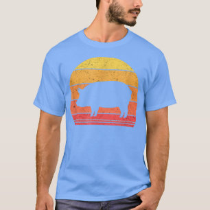 Vintage Sunset Pigs Pig Costume Pigs T-Shirt