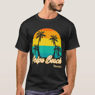Vintage Sunset Poipu Beach Kauai Hawaii Summer Vac T-Shirt