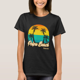 Vintage Sunset Poipu Beach Kauai Hawaii Summer Vac T-Shirt