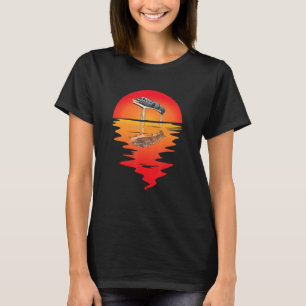 Vintage Sunset Railway Monorail Vehicle Monorail T-Shirt