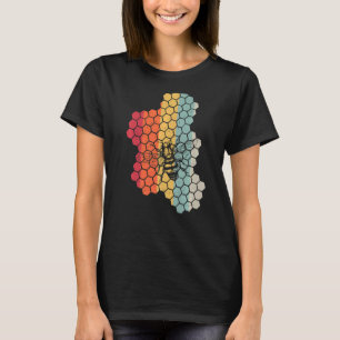 Vintage Sunset Retro Beekeeper Apiarist Beekeeping T-Shirt
