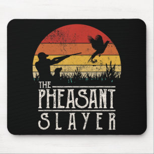 Vintage Sunset Retro Style Pheasant Hunting Pheasa Mouse Mat