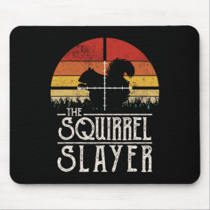 Vintage Sunset Retro Style Squirrel Hunting Squirr Mouse Mat