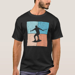 Vintage Sunset Retro Wakeboarding Wake Surf Wakesu T-Shirt
