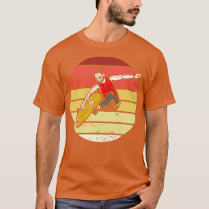 Vintage Sunset Skateboarder T-Shirt