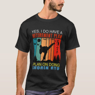 Vintage Sunset Slogan Retirement I Plan On Doing T-Shirt