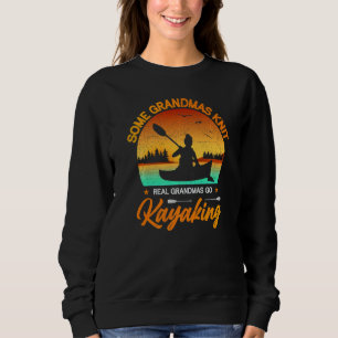 Vintage Sunset Some Grandmas Knit Real Grandmas Go Sweatshirt