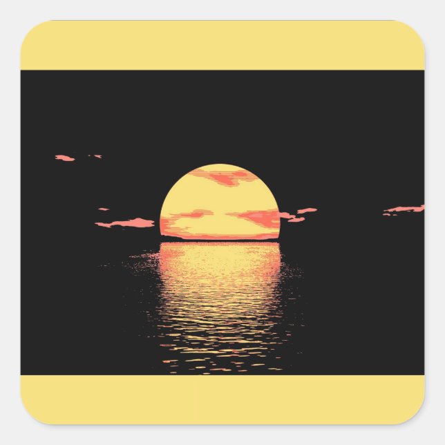 Vintage Sunset - Stickers (Front)
