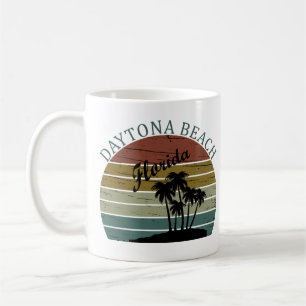 Vintage Sunset Summer Daytona Beach Florida Coffee Mug