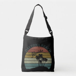 Vintage Sunset Summer Daytona Beach Florida Crossbody Bag