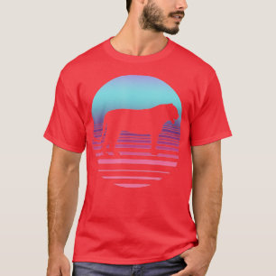 Vintage Sunset Tiger Retro Animal Lover Africa Saf T-Shirt