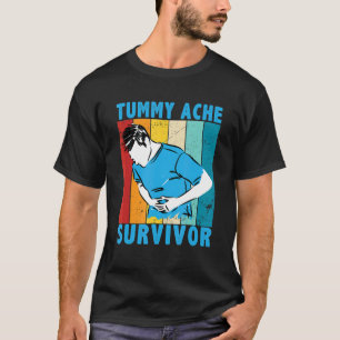 Vintage Sunset Tummy Ache Survivor IBS Stomach Ach T-Shirt