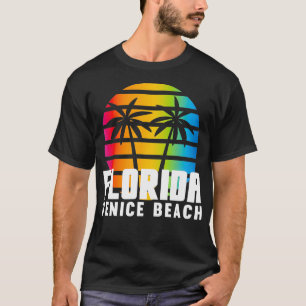 Vintage Sunset Venice Unique Florida Beach Unique T-Shirt