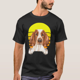 Vintage Sunset Welsh Springer Spaniel Dog T-Shirt
