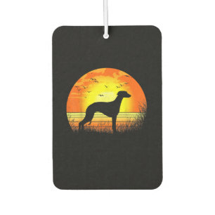 Vintage Sunset Whippet Gift Dog Lover Gifts Car Air Freshener