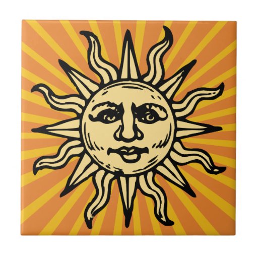 Image of Vintage Sunshine Ceramic Tile