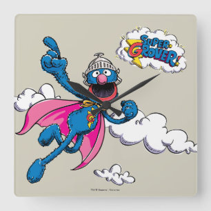 Vintage Super Grover Square Wall Clock
