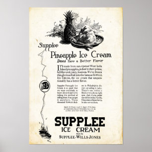 Vintage Supplee Ice Cream Print