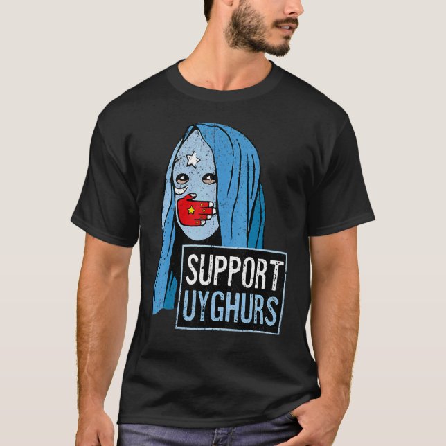 Vintage Support Uyghurs T-Shirt (Front)