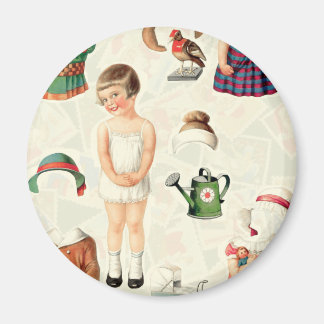 VINTAGE SUPREME PAPER DOLLS SWEETIE MAGNET