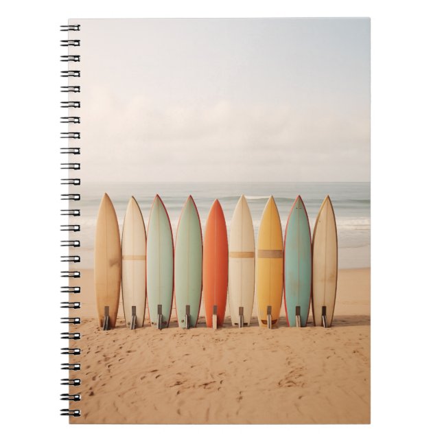 Vintage Surf Boards Notebook (Front)