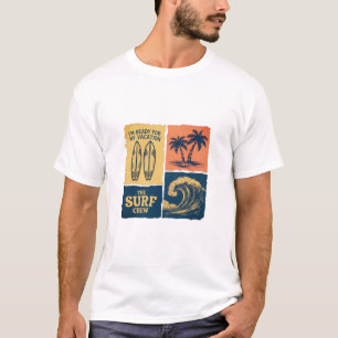 Vintage Surf Crew Tropical Vibe Graphic T-Shirt