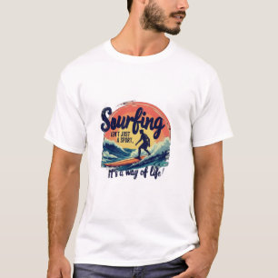 Vintage Surf Crew Tropical Vibe Graphic T-Shirt 