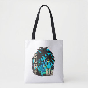 Vintage Surf Crew Tropical Vibe Graphic T-Shirt Tote Bag