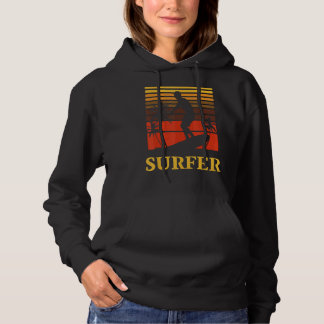 Vintage Surf For Men Boys Surfing & Surfboard 1 Hoodie