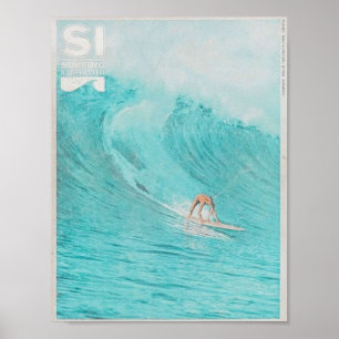 vintage surf magazine cover poster