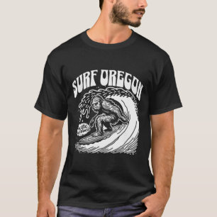 Vintage Surf Oregon Surfing Sasquatch Surfer T-Shirt