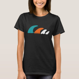 Vintage Surfboard Longboard California Retro Premi T-Shirt