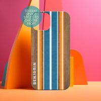 Vintage Surfboard Stripes - Custom Name