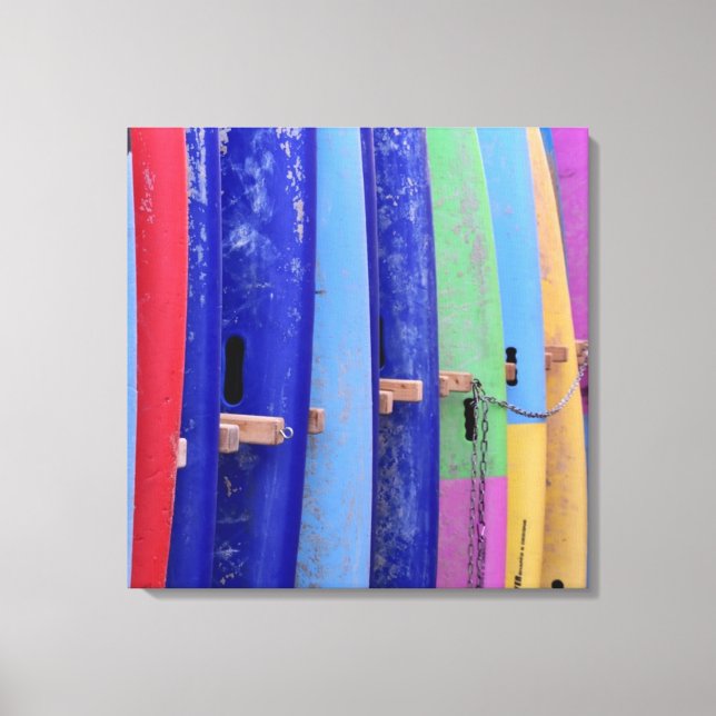 Vintage Surfboards Canvas Print (Front)
