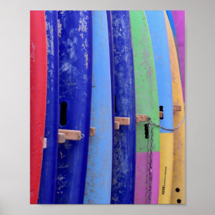 Vintage Surfboards Poster