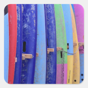 Vintage Surfboards Square Sticker