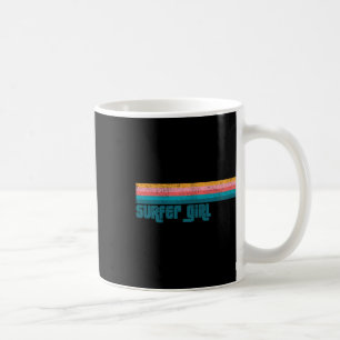 Vintage Surfer Girl Beach Summer Retro Surfing Wom Coffee Mug