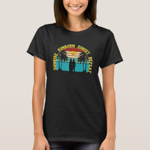 Vintage Surfer Retro Surfing Beach Summer Vacation T-Shirt