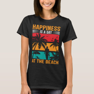 Vintage Surfer Retro Surfing Beach Summer Vacation T-Shirt