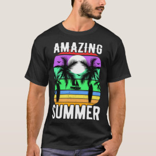 Vintage Surfer Retro Surfing Beach Summer Vacation T-Shirt