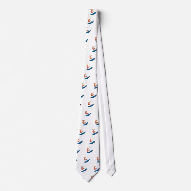 Vintage Surfer Retro Tie (Front)