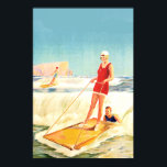 Vintage Surfing Art deco Poster<br><div class="desc">Vintage Poster Surfing Art deco deco,  paris,  retro deco,  nouveau,  advertising affiche,  retro,  colors,  city,  alcohol,  antique,  cigerette,  cosmetics,  crate,  maitres,  floral,  food,  fruit,  household,  items,  mall,  monkey,  drinking,  nature,  thanksgiving,  advertising,  posters</div>