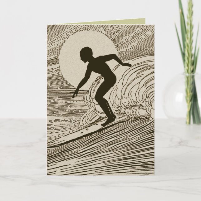 Vintage Surfing Card (Front)
