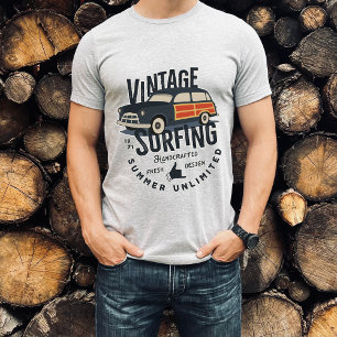 Vintage Surfing Summer Unlimited Men T-Shirt
