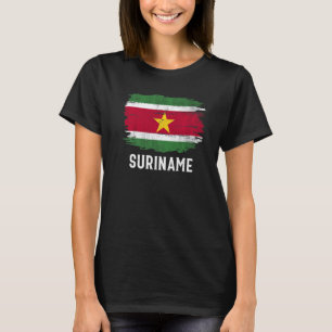 Vintage Suriname Flag For Surinamese T-Shirt
