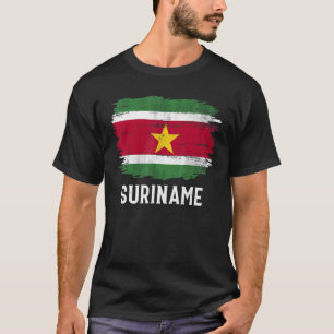 Vintage Suriname Flag For Surinamese T-Shirt
