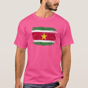 Vintage Suriname Flag For Surinamese T-Shirt