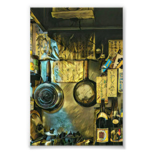 Vintage Sushi Artwork Photo Print